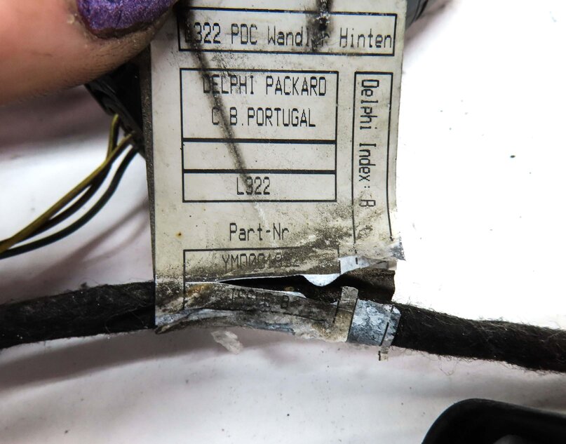 Thumbnail 4: 2006 LAND RANGE ROVER L322 REAR PARK ASSIST PDC SENSOR SET4 BLUE & WIRE HARNESS