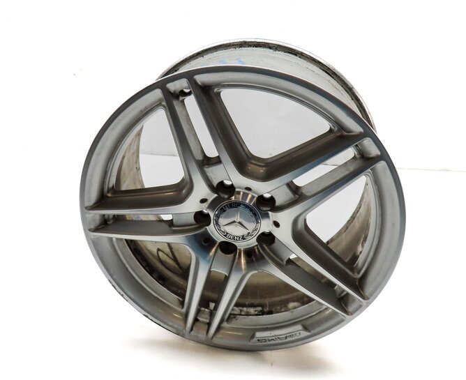 08-15 MERCEDES BENZ C-CLASS (W204) REAR - 18x8.5 AMG 5 DOUBLE SPOKE WHEEL RIM