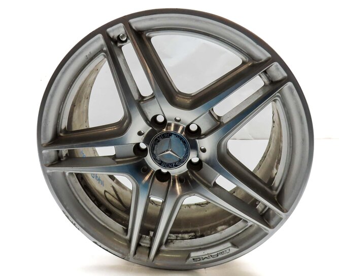 Thumbnail 2: 08-15 MERCEDES BENZ C-CLASS (W204) REAR - 18x8.5 AMG 5 DOUBLE SPOKE WHEEL RIM