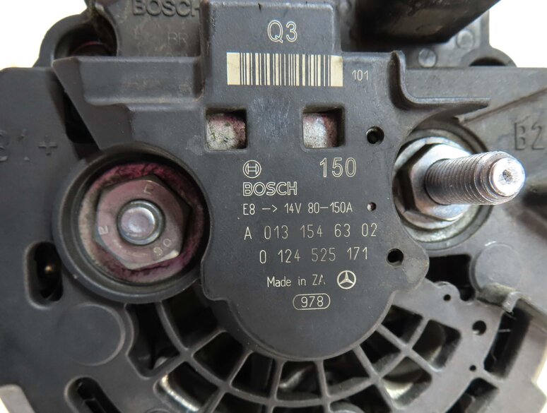 Thumbnail 6: 2009-2012 MB C230 C250 C300 C350 GLK350 (W204) AWD 150 AMP ALTERNATOR CHARGER