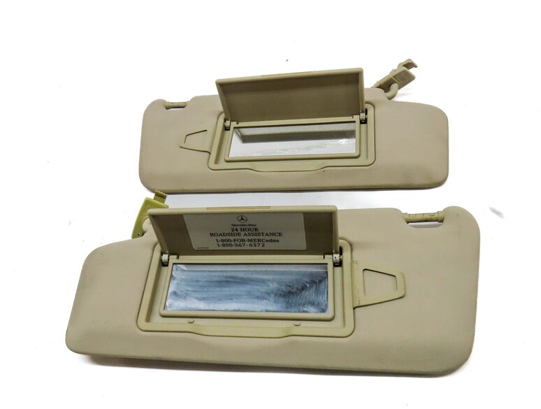 Thumbnail 4: 2008-2014 MERCEDES BENZ C-CLASS (W204) FRONT LEFT & RIGHT SUNVISOR SET (BEIGE)