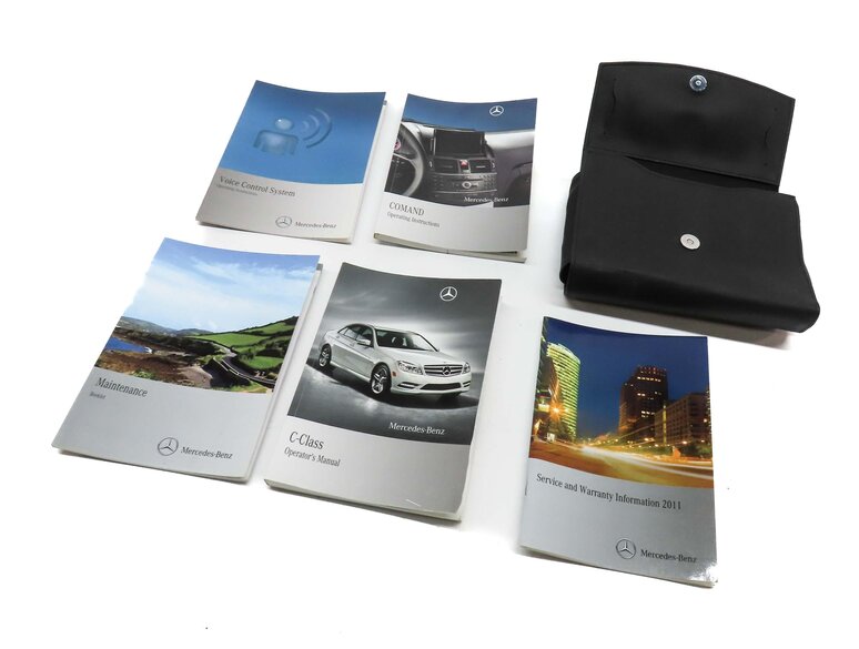 Thumbnail 2: 2011 MERCEDES C300 (W204) 3.0L M272 ENGINE OWNERS MANUAL BOOKLET SET 5 w/ CASE