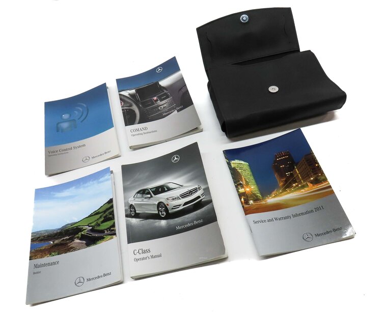 Thumbnail 4: 2011 MERCEDES C300 (W204) 3.0L M272 ENGINE OWNERS MANUAL BOOKLET SET 5 w/ CASE