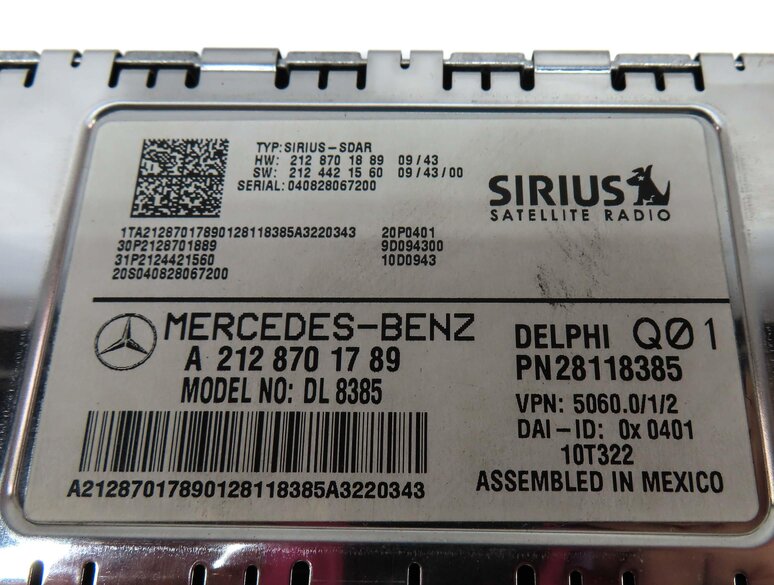 Thumbnail 4: 2011 MERCEDES C300 (W204) SIRIUS SATELLITE RADIO RECEIVER MODULE 2129005200