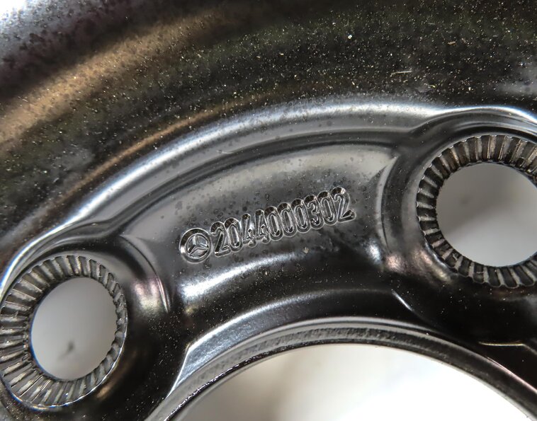 Thumbnail 8: 2008-2013 MERCEDES BENZ C230 C250 C300 C350 (W204) 16x3-1/2 SPARE TIRE WHEEL RIM