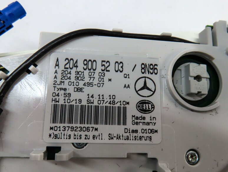 Thumbnail 7: 2011 MERCEDES C300 (W204) FRONT CENTER ROOF PRIMARY DOMELIGHT ASSEMBLY (BEIGE)