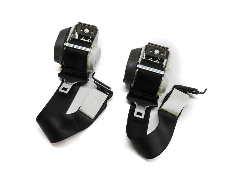 Thumbnail 8: 2017 BMW X3 (F25) REAR LEFT & RIGHT SEATBELT SEAT BELT RETRACTOR SET 2 (BLACK)