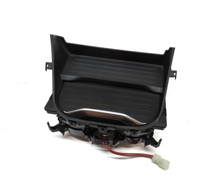 2017 BMW X3 (F25) FRONT CENTER CONSOLE DUAL CUPHOLDER & 12v SOCKET (BLACK)