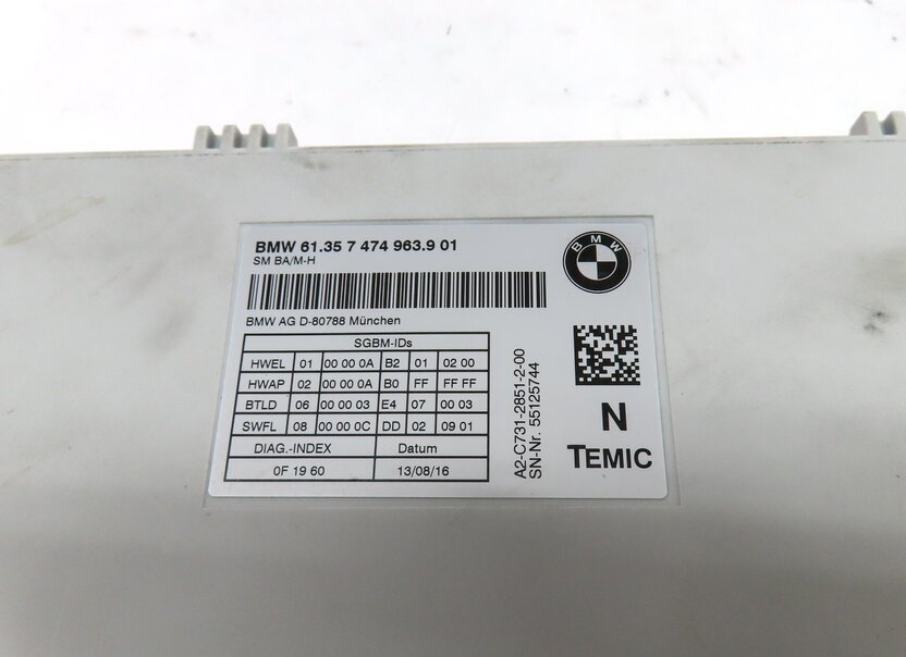 Thumbnail 4: 12-19 BMW 328i 335i 535i 550i 750i M5 M6 X3 X4 - LEFT FRONT DRIVER SEAT MODULE