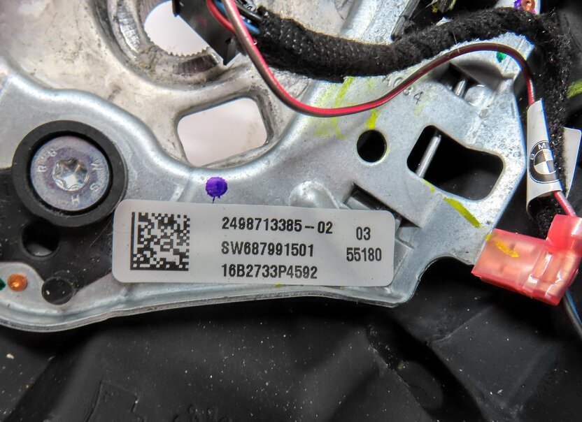 Thumbnail 6: 2011-2018 BMW X3 X4 (F25 F26) 3 SPOKE STEERING WHEEL w/ SWITCHES & TRIM (BLACK)