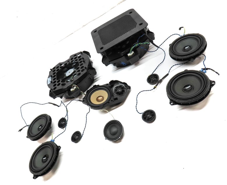 Thumbnail 3: 2017 BMW X3 (F25) WOOFER MIDRANGE TWEETER FRONT REAR LEFT RIGHT SPEAKER SET 12