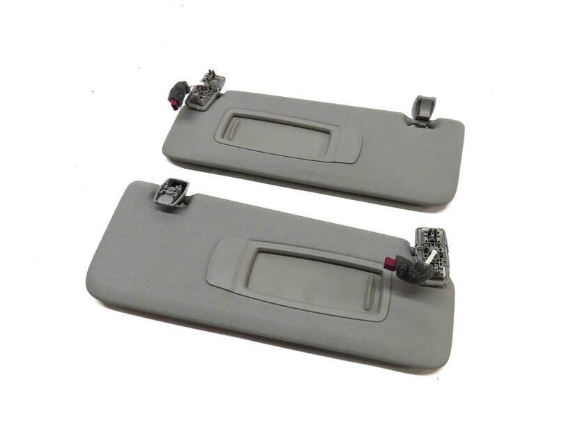 2011-2018 BMW X3 X4 (F25 F26) FRONT LEFT & RIGHT SUNVISOR SHADE SET (GRAY)