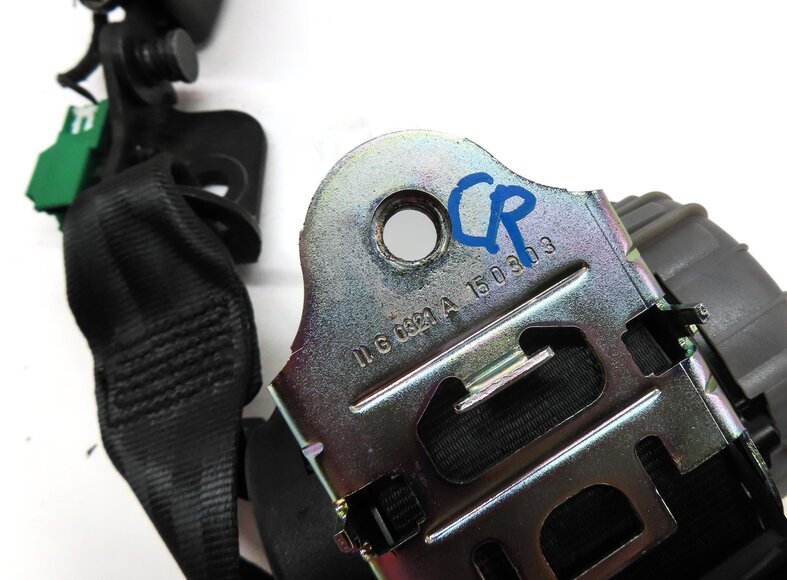 Thumbnail 5: 2015 RANGE ROVER EVOQUE L538 REAR CENTER DUAL SEATBELT RETRACTOR w/ BUCKLE BLACK