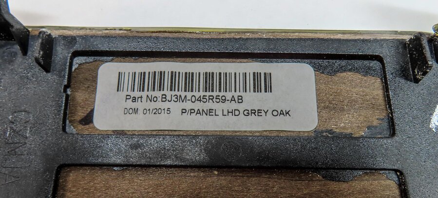 Thumbnail 11: 2015 RANGE ROVER EVOQUE L538 FRONT IGNITION & DASH DARK GRAY OAK WOOD TRIM SET 2