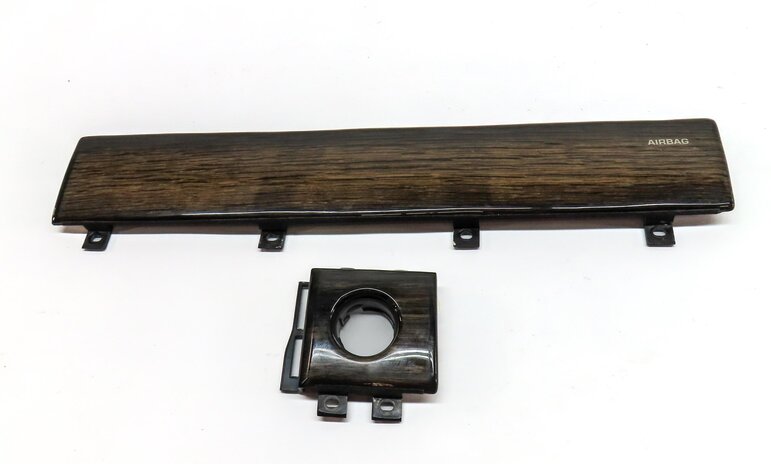 Thumbnail 2: 2015 RANGE ROVER EVOQUE L538 FRONT IGNITION & DASH DARK GRAY OAK WOOD TRIM SET 2