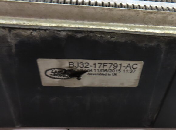 Thumbnail 8: 12-17 DISCOVERY SPORT RANGE ROVER EVOQUE (L538 L550) TURBOCHARGER INTERCOOLER