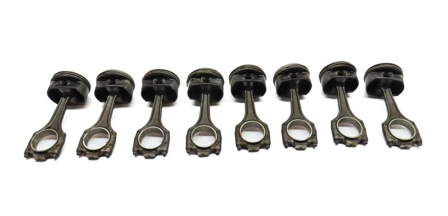 Thumbnail 5: 08-12 PORSCHE CAYENNE PANAMERA (958 970) 3.6L M46 / 4.8L M48 ENGINE PISTON SET 8