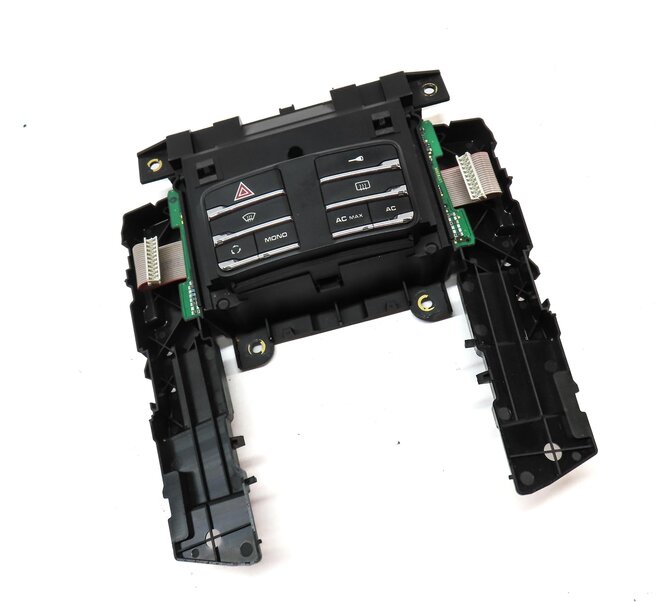 Thumbnail 4: 2011 PORSCHE CAYENNE 958 FRONT CONSOLE HAZARD DEFROST AC MAX SWITCH BUTTON PANEL