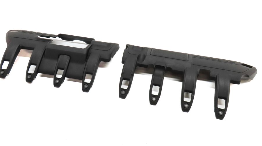 10-16 PORSCHE CAYENNE PANAMERA 958 970 G1 4.8L LEFT RIGHT ENGINE COVER TRIM SET2