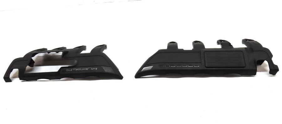 Thumbnail 4: 10-16 PORSCHE CAYENNE PANAMERA 958 970 G1 4.8L LEFT RIGHT ENGINE COVER TRIM SET2