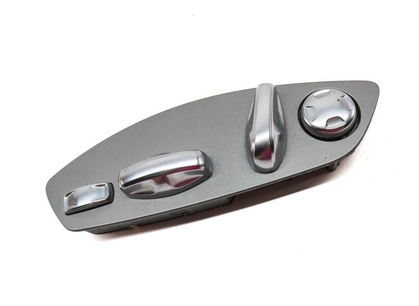 Thumbnail 3: 2011 PORSCHE CAYENNE 958 FRONT LEFT DRIVER SEAT ADJUST SWITCH w/ LUMBAR (SILVER)