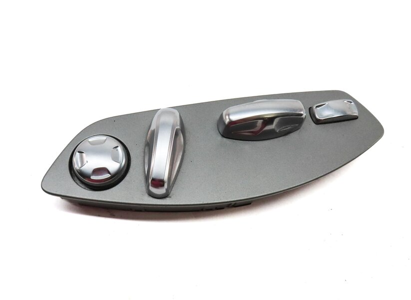 Thumbnail 4: 2011 PORSCHE CAYENNE 958 FRONT LEFT DRIVER SEAT ADJUST SWITCH w/ LUMBAR (SILVER)