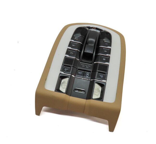 2011 PORSCHE CAYENNE (958) FRONT ROOF CENTER PRIMARY DOME LIGHT (LUXOR BEIGE)