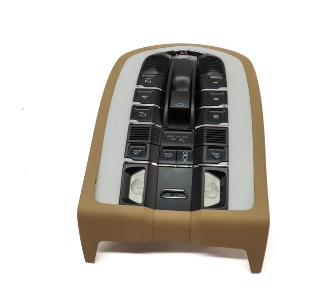 Thumbnail 2: 2011 PORSCHE CAYENNE (958) FRONT ROOF CENTER PRIMARY DOME LIGHT (LUXOR BEIGE)
