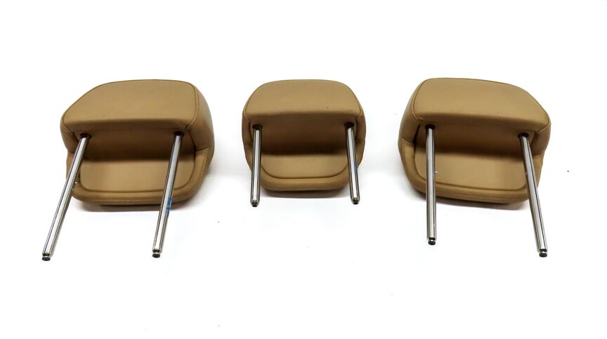 Thumbnail 7: 11-18 PORSCHE CAYENNE (958) REAR LEFT RIGHT & CENTER SEAT HEADREST SET3 (BEIGE)