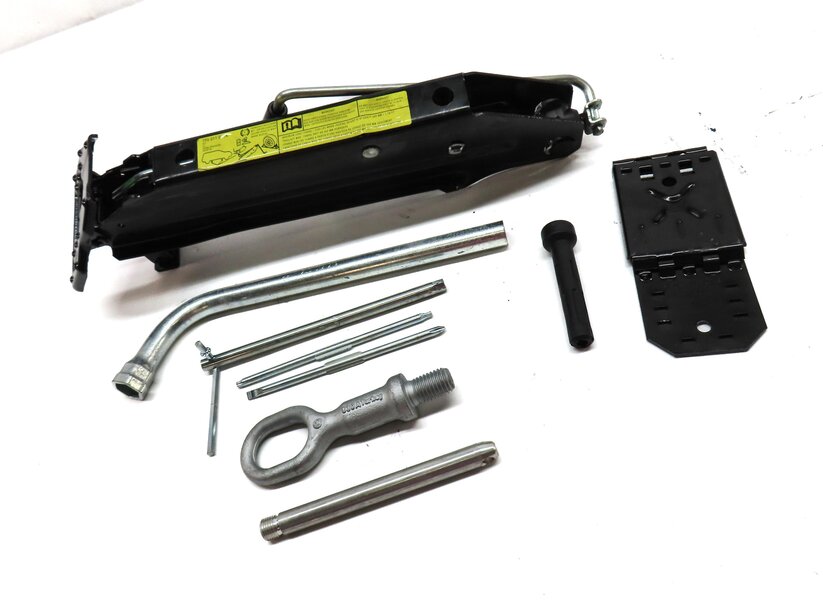 Thumbnail 3: PORSCHE 11-18 CAYENNE 958 15-23 MACAN 95B SPARE TIRE JACK & LUG WRENCH TOOL KIT