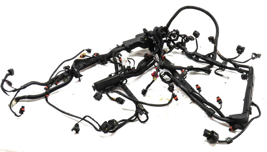 2011 PORSCHE CAYENNE (958) 4.8L NON-TURBO ENGINE WIRE WIRING HARNESS 94860715500