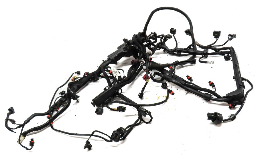 Thumbnail 2: 2011 PORSCHE CAYENNE (958) 4.8L NON-TURBO ENGINE WIRE WIRING HARNESS 94860715500