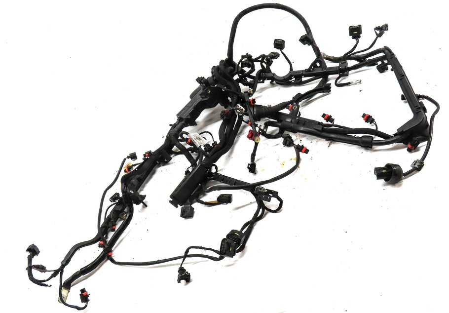 Thumbnail 3: 2011 PORSCHE CAYENNE (958) 4.8L NON-TURBO ENGINE WIRE WIRING HARNESS 94860715500