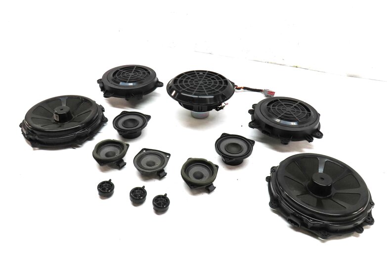 2011 PORSCHE CAYENNE (958) WOOFER MIDRANGE TWEETER FRONT REAR BOSE SPEAKER SET13