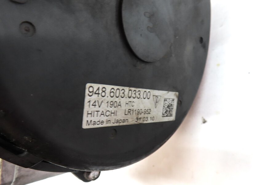 Thumbnail 6: 2011-2018 PORSCHE CAYENNE (958) 4.8L M48 V8 ENGINE - 190 AMP ALTERNATOR CHARGER