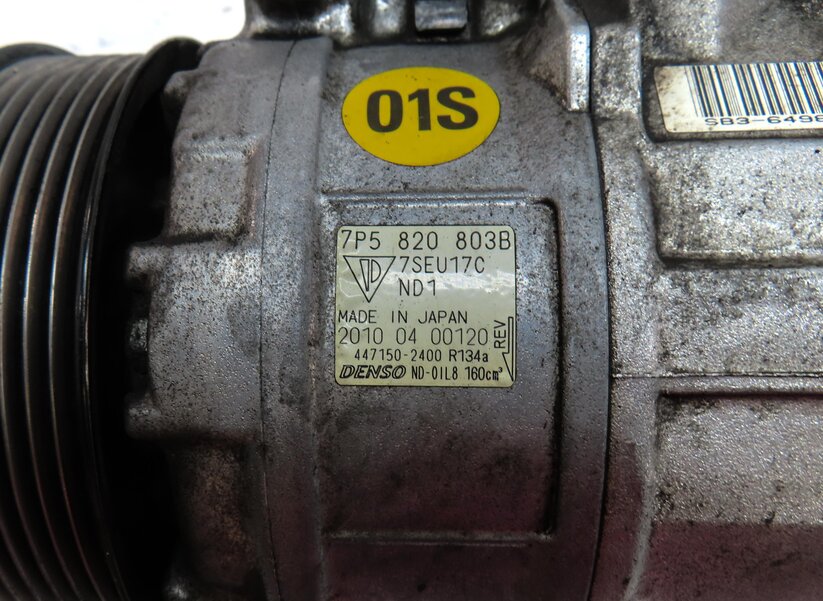 Thumbnail 7: 11-18 PORSCHE CAYENNE (958) 4.8L M48 V8 - A/C AIR CONDITIONING COMPRESSOR PUMP