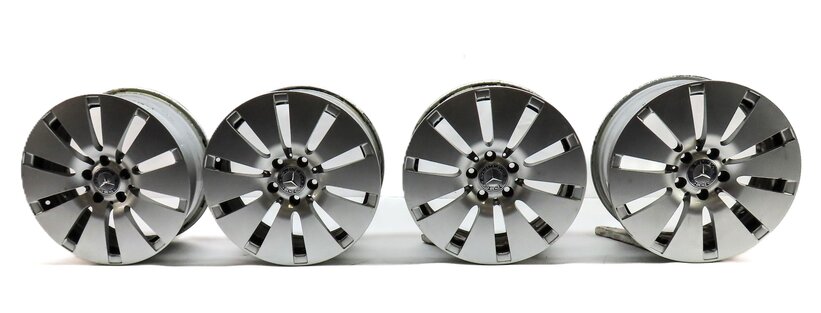 15-17 MERCEDES B ELECTRIC (W242) 17x7 ALUMINUM ALLOY 10-SPOKE WHEEL RIM SET-4