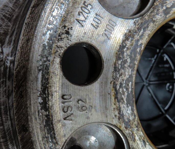 Thumbnail 16: 15-17 MERCEDES B ELECTRIC (W242) 17x7 ALUMINUM ALLOY 10-SPOKE WHEEL RIM SET-4