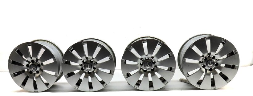 Thumbnail 2: 15-17 MERCEDES B ELECTRIC (W242) 17x7 ALUMINUM ALLOY 10-SPOKE WHEEL RIM SET-4