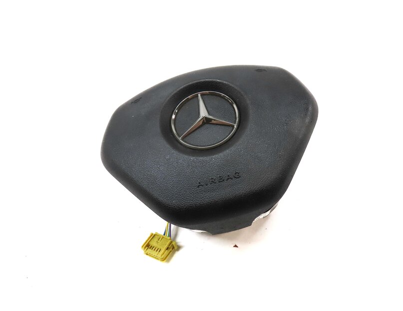Thumbnail 3: 13-17 MERCEDES B ELECTRIC (W242) FRONT LEFT DRIVER STEERING WHEEL AIRBAG (BLACK)