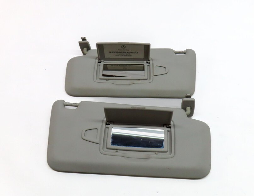 Thumbnail 2: 13-19 MERCEDES B-CLASS (W242 W246) FRONT LEFT & RIGHT SUNVISOR SET-2 (GRAY)