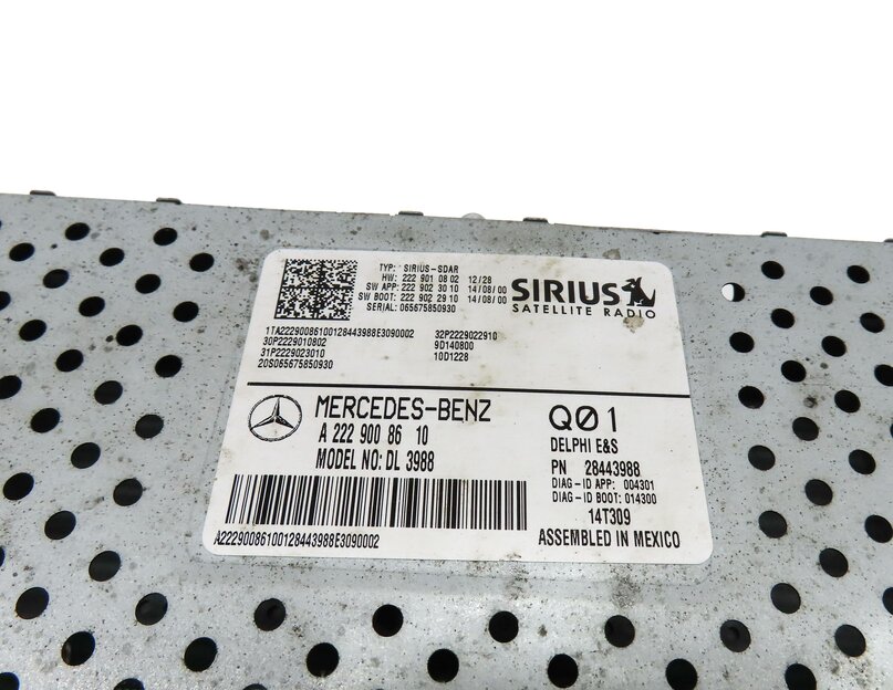 Thumbnail 5: 13-20 MERCEDES B CLA E GL GLA GLE (C117 X156 X166) SIRUIS SATELLITE RADIO MODULE