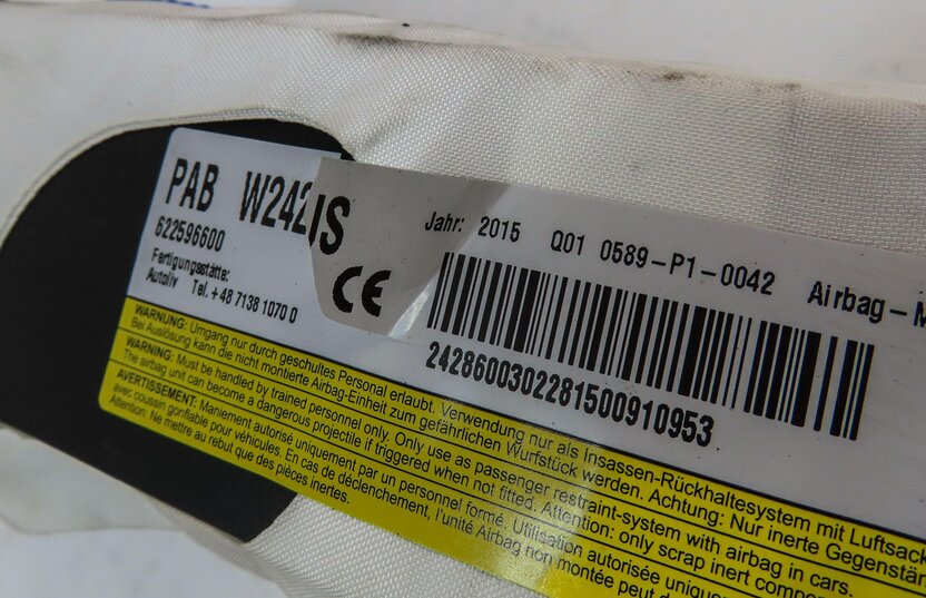 Thumbnail 8: 14-19 MERCEDES B CLASS (W242 W246) FRONT RIGHT PASSENGER DASH AIRBAG AIR BAG