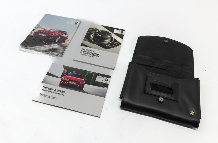 2013 BMW 328i SEDAN (F30) OWNERS MANUAL BOOKLET SET 3 w/ CARRYING CASE