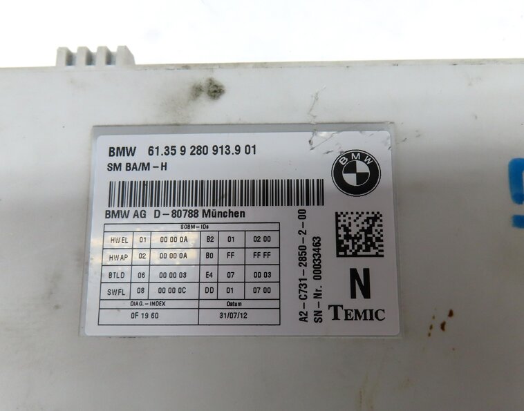 Thumbnail 4: 12-19 BMW 328i 335i 535i 550i 750i M5 M6 X3 X4 - LEFT FRONT DRIVER SEAT MODULE