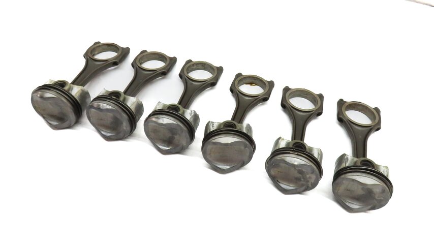 09-17 AUDI A6 A7 Q5 Q7 S4 S5 TOUAREG 3.0L SUPERCHARGED ENGINE PISTON & ROD SET 6