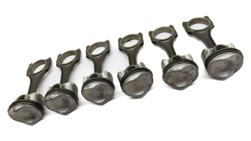Thumbnail 3: 09-17 AUDI A6 A7 Q5 Q7 S4 S5 TOUAREG 3.0L SUPERCHARGED ENGINE PISTON & ROD SET 6
