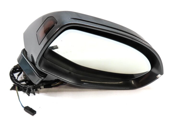 Thumbnail 1: 12-17 AUDI A7 (C7 4G8) RIGHT P-FOLD BLIND SPOT MEMORY DOOR MIRROR (GRAY)