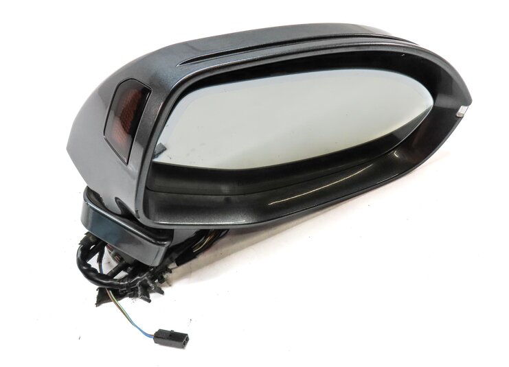 Thumbnail 3: 12-17 AUDI A7 (C7 4G8) RIGHT P-FOLD BLIND SPOT MEMORY DOOR MIRROR (GRAY)
