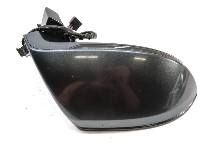 Thumbnail 5: 12-17 AUDI A7 (C7 4G8) RIGHT P-FOLD BLIND SPOT MEMORY DOOR MIRROR (GRAY)